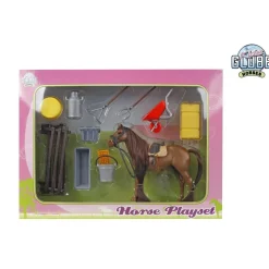 Set cheval 13 cm et accessoires - Kids Globe Horses
