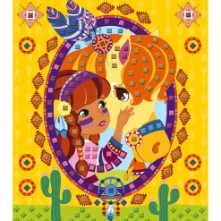 Set créatif : Mosaïques en mousse Poneys Et Licornes - Janod