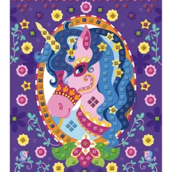 Set créatif : Mosaïques en mousse Poneys Et Licornes - Janod