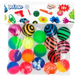 Set de 18 Balles rebondissantes - Diamètre 3 cm - RueDeLaFete