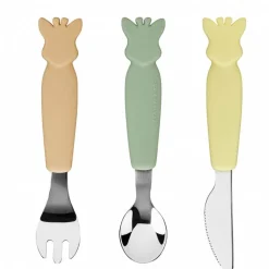 Set de 3 couverts en silicone Sophie la girafe - Vulli