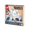SET DE 35 CUBES EN BOIS VALLEE BLANCHE - CROSS ROADS - Janod
