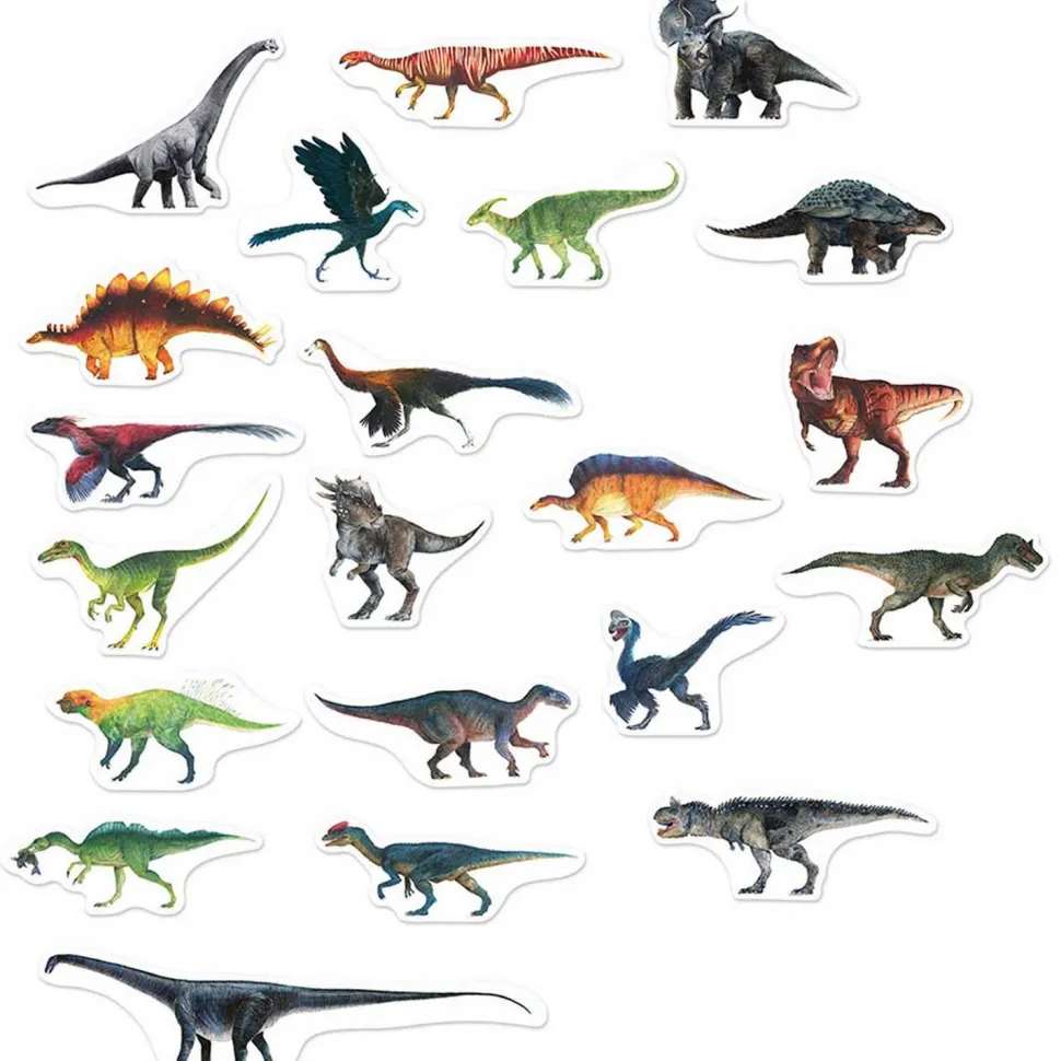 Set de 21 magnets dinosaures - Muséum national d'Histoire naturelle - Vilac