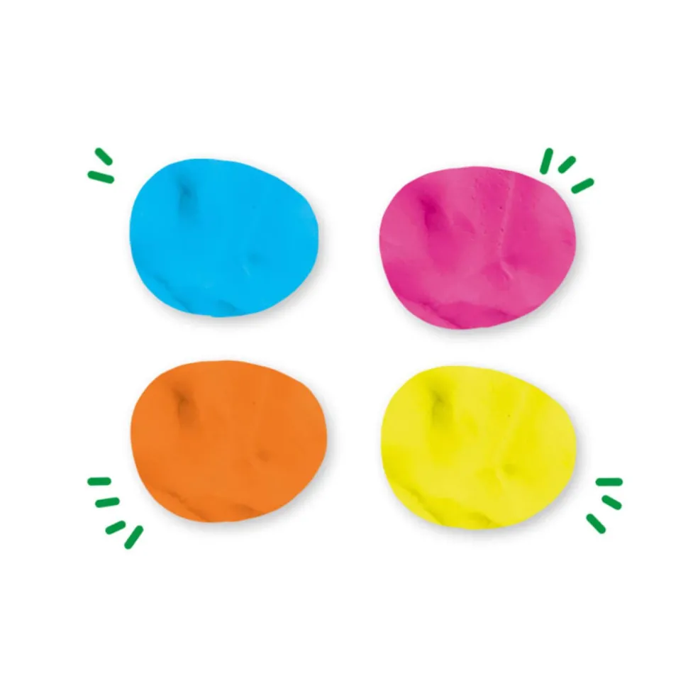Set de 4 pots de Pâte à modeler Feel good Happy (4x90gr) - SES Creative