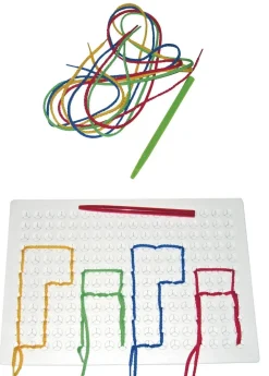 Set de 4 tableaux à piquer avec 20 ficelles et 4 piques - Eduplay