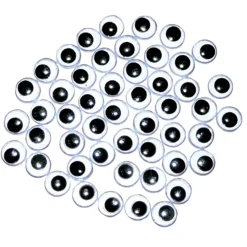Set de 50 Yeux mobiles Noirs et blancs 8mm - Eduplay