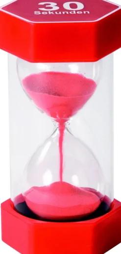 Set de méga sabliers 16 cm, 30 s, 1, 5, 10, 15 min, 5 pièces - Eduplay