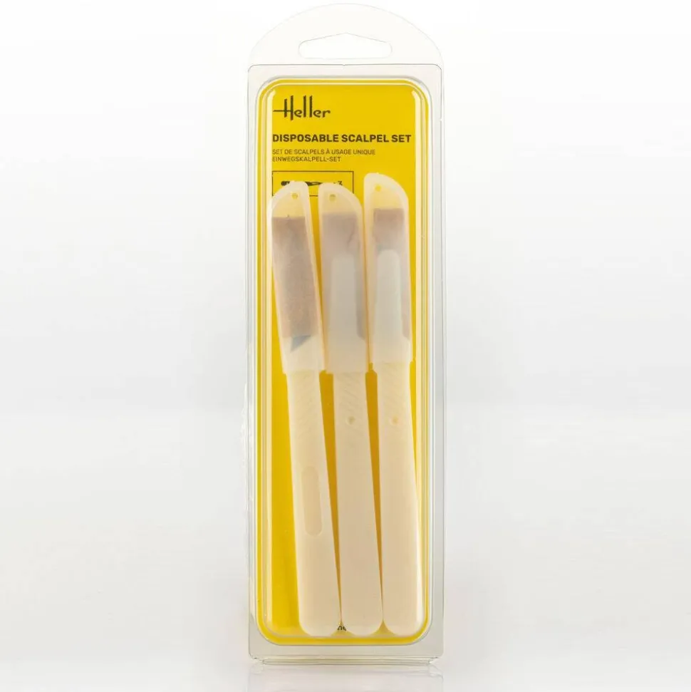 Set de scalpels à usage unique (3 pièces) - Heller