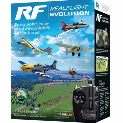 Simulateur de vol RC RealFlight Evolution avec contrôleur InterLink DX - RealFlight