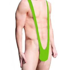 Slip Mankini Vert - RueDeLaFete