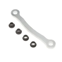 Steering Drag Link, Silver: DBXL-E, MTXL - Losi - TLR