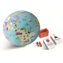 Stick & Quiz - Globe Gonflable 30 cm "Road Trip" - BASS - Bass et Bass