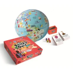 Stick & Quiz - Globe Gonflable 30 cm 