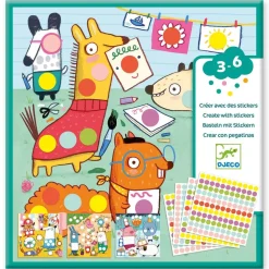Stickers : Créer avec des gommettes rondes - Djeco
