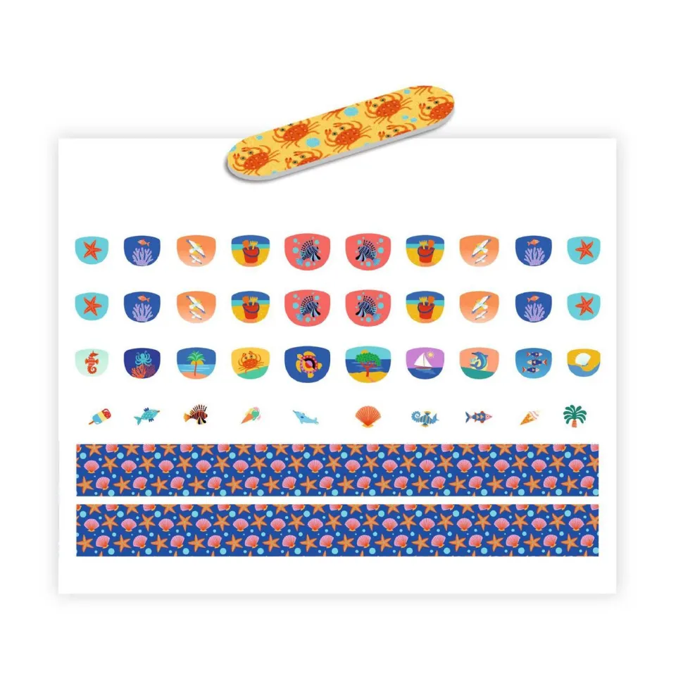 Stickers pour ongles : Méditerranée - Djeco