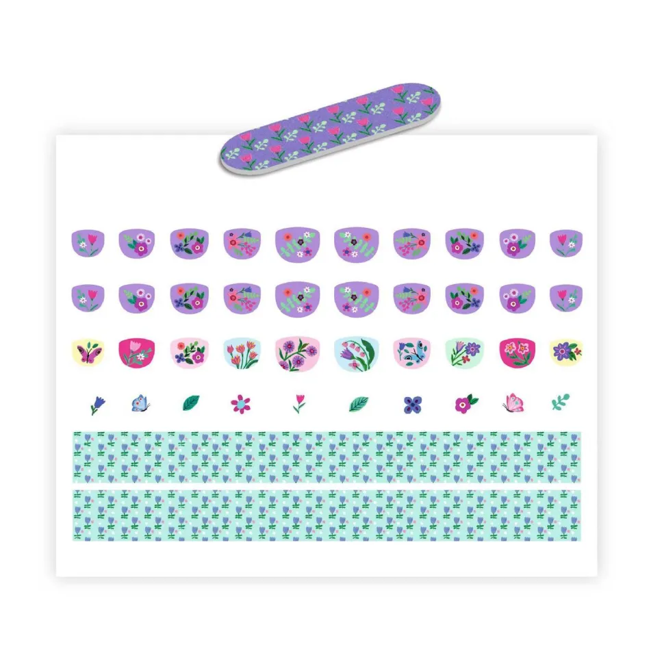 Stickers pour ongles : Petite fleur - Djeco