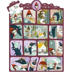 Story Puzzle 35 pièces : Le Petit Chaperon rouge - Djeco