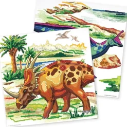 Strass par numéros : Dinosaures - Dinosart