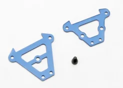Supports Alu De Tirants Anodises Bleu Avant Et Arriere (2) - Traxxas