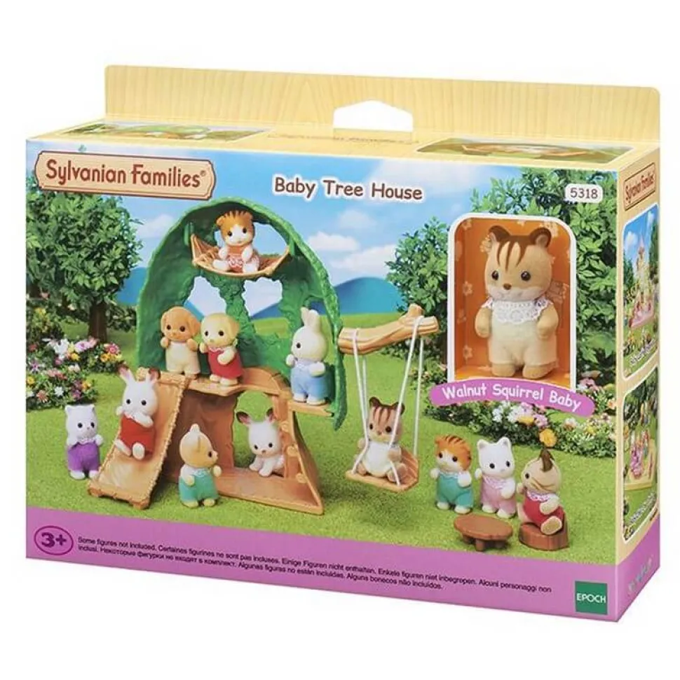 Sylvanian Family 5318 : La cabane des bébés et Ambrose le bébé écureuil roux - Sylvanian Families
