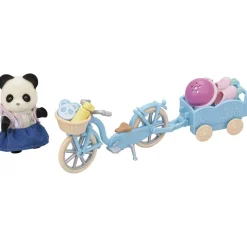 Sylvanian Family 5652 : La fille panda, son vélo et sa remorque - Sylvanian Families
