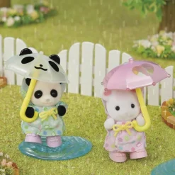 Sylvanian Family : Le duo des bébés en habits de pluie - Sylvanian Families