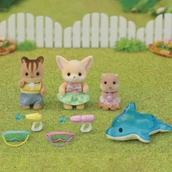 Sylvanian Family : Le trio des bébés à la piscine - Sylvanian Families