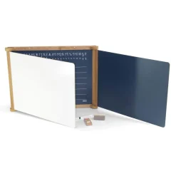 Tableau triptyque en bois teinté chêne - JeuJura