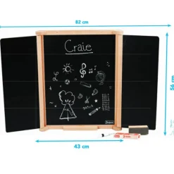 Tableau triptyque en bois naturel - JeuJura