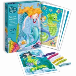 Tableaux à pailleter : Art & Créations - Sirènes - Sentosphère
