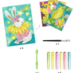 Tableaux à pailleter : Le carnaval des animaux - Djeco