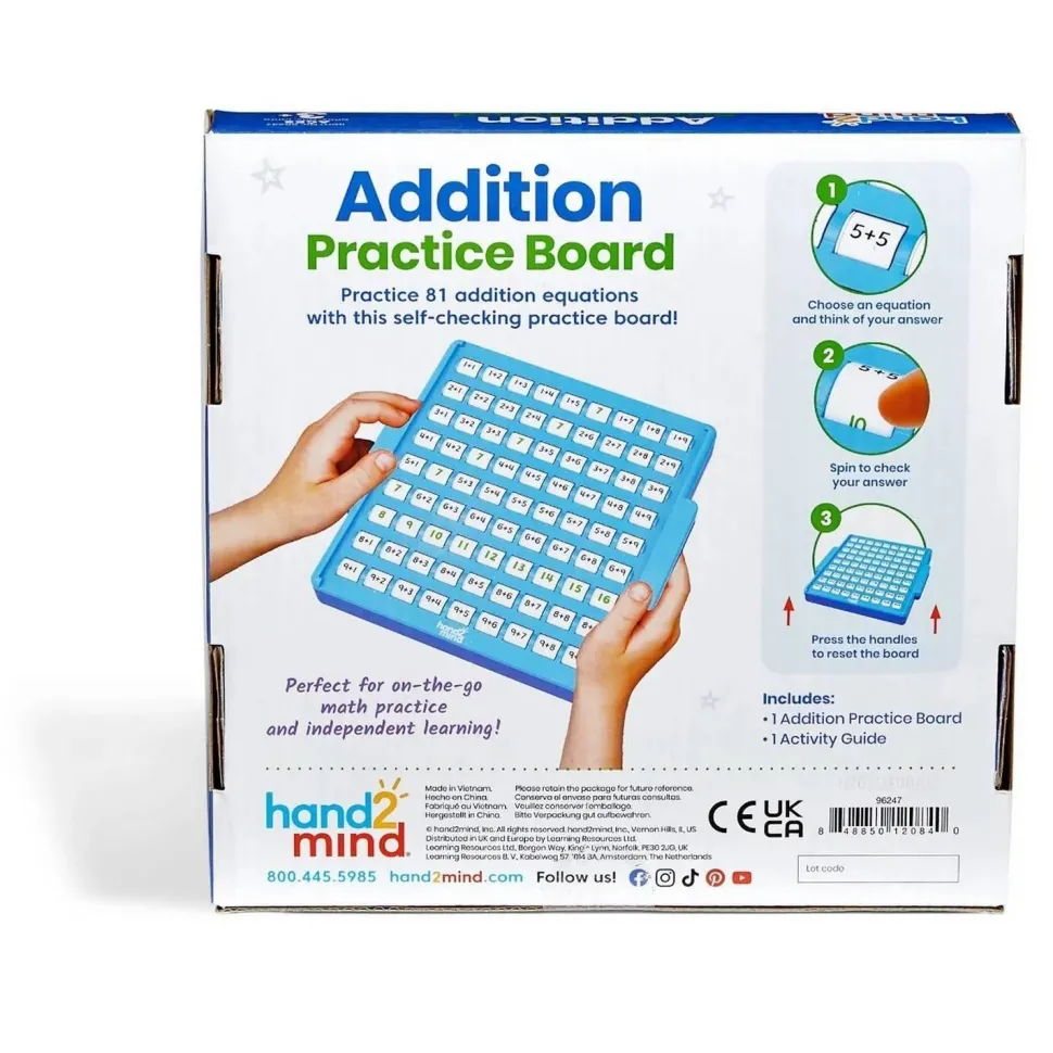 Tablette de pratique mathématiques : addition - Learning Resources