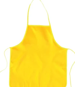 Tablier jaune de protection peinture, set de 10, 100 % polyester - Eduplay