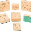 Tampon carte mondiale allemand - Eduplay