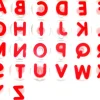 Tampon géant, lettres, set de 26 rouge - Eduplay