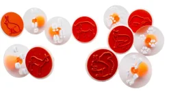 Tampon traces d'animaux, set de 12 - Eduplay