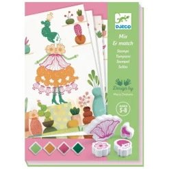 Tampons Mix and Match : Flower girls - Djeco