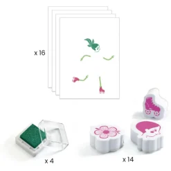 Tampons Mix and Match : Flower girls - Djeco