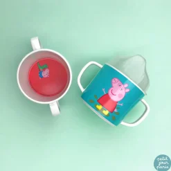 Tasse deux anses antidérapante : Peppa Pig - Petit Jour Paris