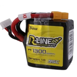 Tattu R-Line 1300mAh 95C 4S1P Square lipo battery pack - Tattu