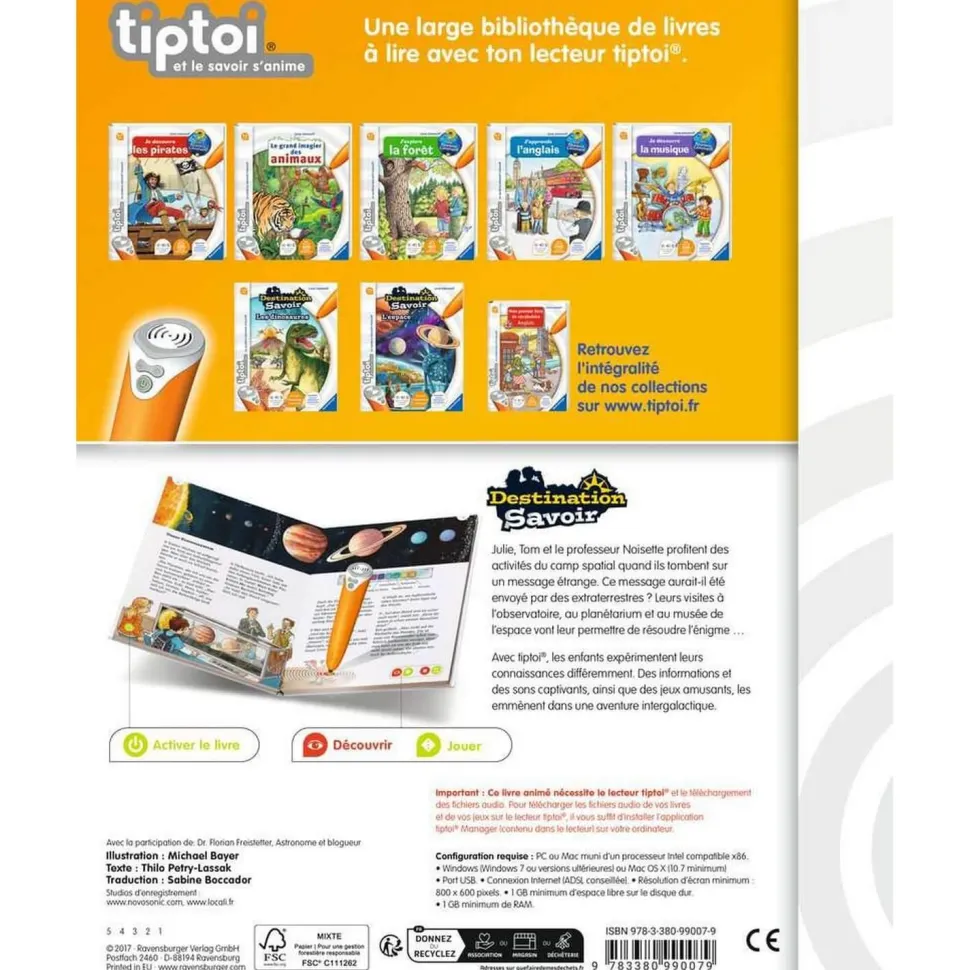 Tiptoi Destination Savoir - L'Espace - Ravensburger