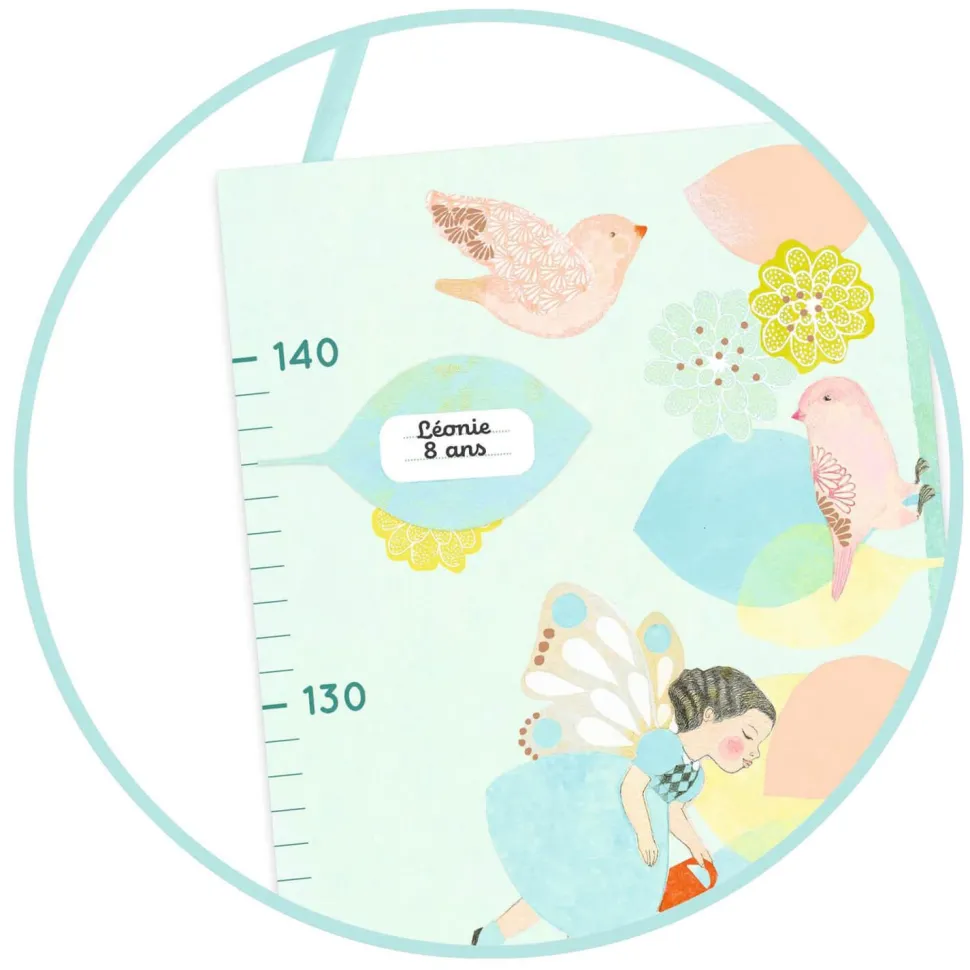 Toise murale avec stickers : Printemps - Djeco