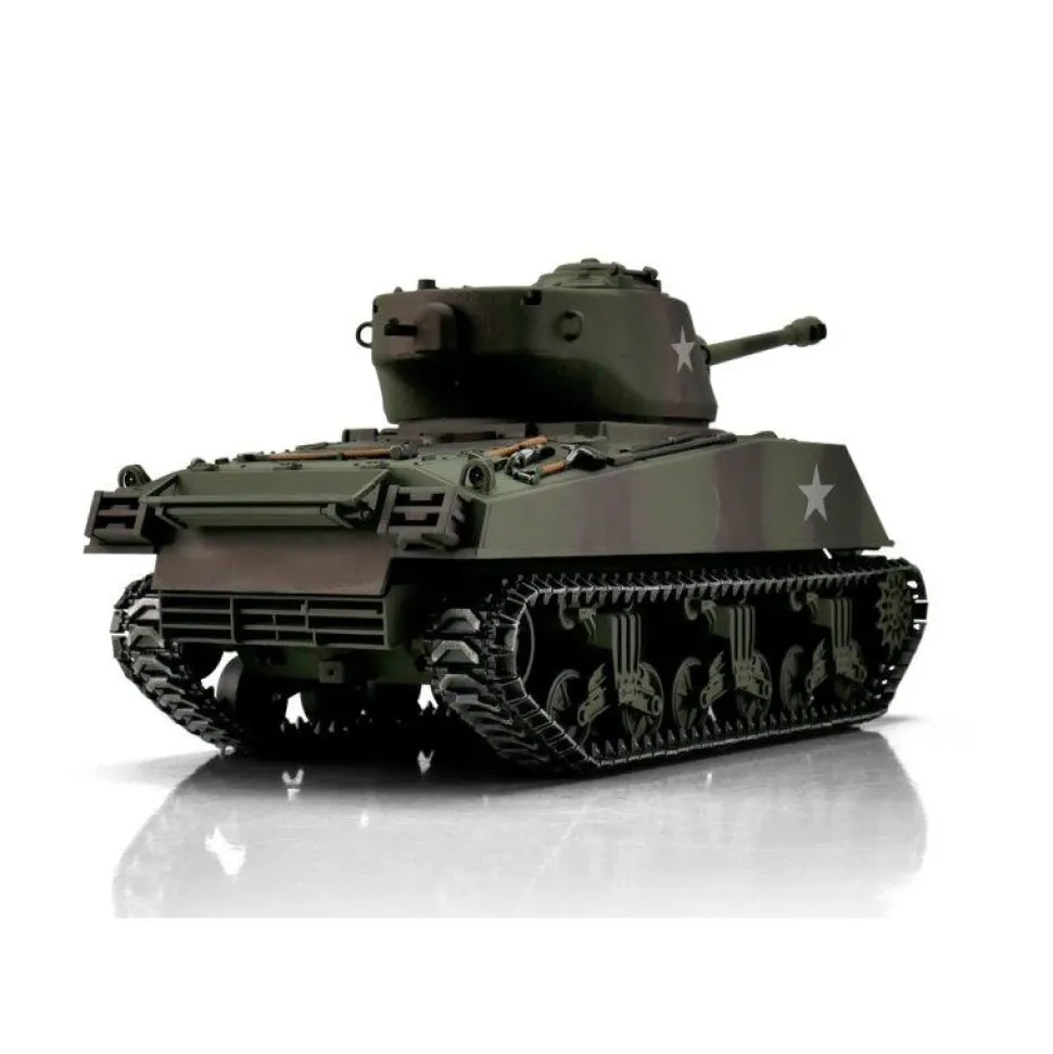 Torro M4A3 Sherman 1:16 76mm camouflage IR fumée - Torro