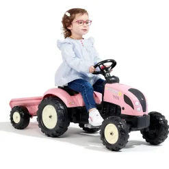Tracteur Country Star avec remorque - Rose - Falk / Falquet