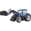 Tracteur New Holland T7.315 avec fourche - Bruder