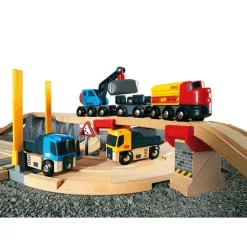 Train Brio : Circuit rail route : Transport de roches - Brio