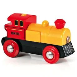 Train Brio : Locomotive à pile bi direction jaune - Brio