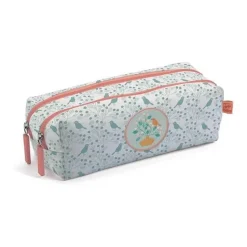 Trousse double compartiments motifs romantiques - Djeco