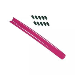 Tube antenne 30cm rose fluo avec capuchon silicone - HobbyTek - HOBBYTECH