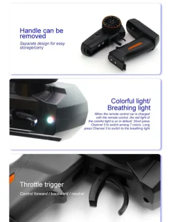 TURBO RACING MICRO MONSTER TRUCK RTR 1/76ÈME NOIR - Turbo Racing